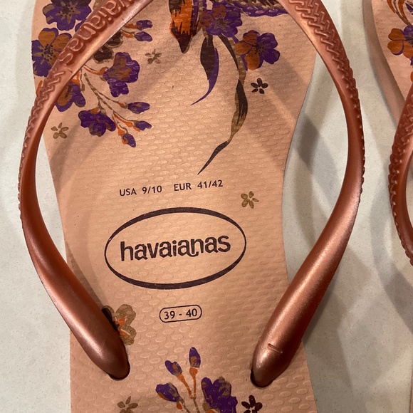 HAVAIANAS Slim Sandal Flip Flop Size 9/10 - Picture 2 of 4